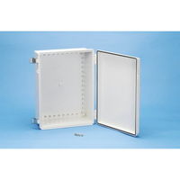 BCPC型防水・防塵開閉式ポリカーボネートプラボックス カバー/ライトグレー・ボディー/ライトグレー BCPC131810S 1台（直送品）