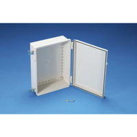 BCPK型防水・防塵鍵付開閉式ポリカーボネートプラボックス カバー/ライトグレー・ボディー/ライトグレー BCPK091207S 1台（直送品）