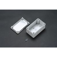 タカチ電機工業 SPCM型防水・防塵ポリカーボネートボックス カバー/透明・ボディー/ホワイトグレー SPCM081313T 1台（直送品）