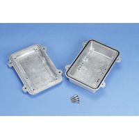 タカチ電機工業 HQ型シールド対策防水・防塵アルミダイキャストボックス 無処理 HQ20ー15ー8N 1台（直送品）