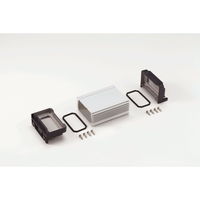 タカチ電機工業 AW型 フランジ足付防水・防塵アルミケース フランジ付側板/シルバー ボディーフレーム/シルバー AW5ー4ー7ESS 1台（直送品）