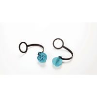 タカチ電機工業 THB387専用プラグカバー・ソケットカバー グリーン/ブラック 6DB0219M20 1個 1セット(7個)（直送品）