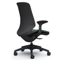 オカムラ スフィア ハイバック ハンガー無 固定肘 ナイロンキャスター 張地インターロック 黒×ダークグリーン CT2AAA FXW5 1脚（直送品）