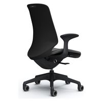 オカムラ スフィア ハイバック ハンガー無 固定肘 ウレタンキャスター 張地リネット 黒×ダークグレー CT2AFA FRU2 1脚（直送品）