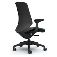 オカムラ スフィア ハイバック ハンガー無 固定肘 ウレタンキャスター 張地インターロック 黒×ダークグリーン CT2AFA FXW5 1脚（直送品）