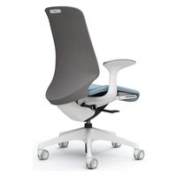 オカムラ スフィア ハイバック ハンガー無 固定肘 ウレタンキャスター 張地インターロック 白×セージ CT2AFC FXW9 1脚（直送品）