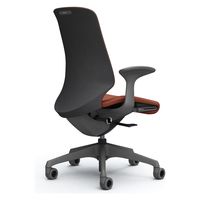 オカムラ スフィア ハイバック ハンガー無 固定肘 ウレタンキャスター 張地インターロック 灰×テラコッタ CT2AFE FXW6 1脚（直送品）