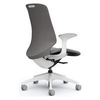 オカムラ スフィア ハイバック ハンガー無 固定肘 ナイロンキャスター 張地インターロック 白×グレー CT2CAC  FXW1 1脚（直送品）