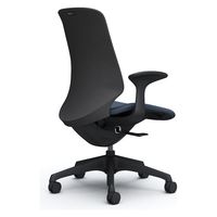 オカムラ スフィア ハイバック ハンガー無 固定肘 ナイロンキャスター 張地インターロック 黒×インディゴ CT2CAA FXW4 1脚（直送品）