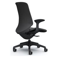 オカムラ スフィア ハイバック ハンガー無 固定肘 ウレタンキャスター 張地インターロック 黒×ダークグレー CT2CFA  FXW0 1脚（直送品）