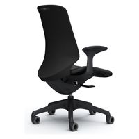 オカムラ スフィア ハイバック ハンガー無 固定肘 ウレタンキャスター 張地リネット 黒×ブラック CT2CFA FRU1 1脚（直送品）