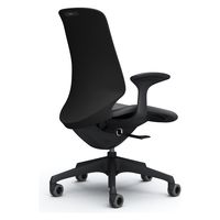 オカムラ スフィア ハイバック ハンガー無 固定肘 ウレタンキャスター 張地リネット 黒×ダークグレー CT2CFA FRU2 1脚（直送品）