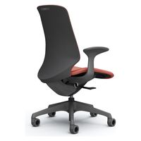 オカムラ スフィア ハイバック ハンガー無 固定肘 ウレタンキャスター 張地リネット 灰×レッド CT2CFE FRU9 1脚（直送品）