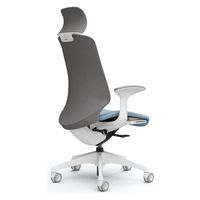 オカムラ スフィア EXハイ ハンガー無 固定肘 ウレタンキャスター 張地インターロック 白×セージ CT2EFC FXW9 1脚（直送品）