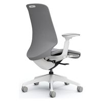 オカムラ スフィア ハイバック ハンガー無 可動肘 ナイロンキャスター 張地リネット 白×グレー CT4AAC FRU3 1脚（直送品）