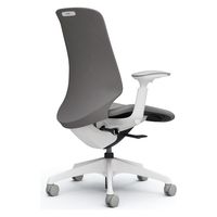 オカムラ スフィア ハイバック ハンガー無 可動肘 ナイロンキャスター 張地インターロック 白×グレー CT4CAC  FXW1 1脚（直送品）