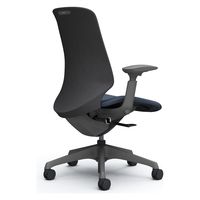 オカムラ スフィア ハイバック ハンガー無 可動肘 ナイロンキャスター 張地インターロック 灰×インディゴ CT4CAE FXW4 1脚（直送品）