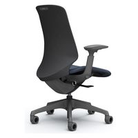 オカムラ スフィア ハイバック ハンガー無 可動肘 ウレタンキャスター 張地インターロック 灰×インディゴ CT4CFE FXW4 1脚（直送品）