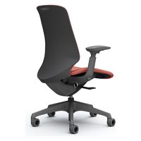 オカムラ スフィア ハイバック ハンガー無 可動肘 ウレタンキャスター 張地リネット 灰×レッド CT4CFE FRU9 1脚（直送品）