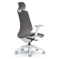 オカムラ スフィア EXハイ ハンガー無 可動肘 ウレタンキャスター 張地インターロック 白×グレー CT4EFC FXW1 1脚（直送品）