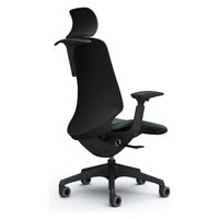 オカムラ スフィア EXハイ ハンガー有 可動肘 ウレタンキャスター 張地リネット 黒×ダークグリーン CT4HFA FRU5 1脚（直送品）