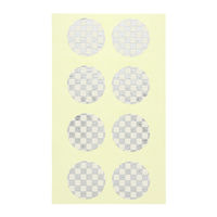 【ケース販売】HEIKO ギフトシール 市松文様 銀 007062863 1ケース(32枚入×10束 合計320枚)（直送品）