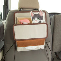【カー用品】ボンフォーム 車用収納 フェリシモ猫部 ＦＮひょっこり子猫 35x1x29cm ブラック 7252-08BK 1個（直送品）