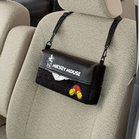 【カー用品】ボンフォーム ティッシュカバー おしりミッキー 12x25x4.5-6.5cm ブラック 7263-05BK 1個（直送品）