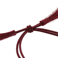 ノーブランド 【ケース販売】カラーゴム 彩ゴム房 2重 38cm エンジ 001510123 1ケース(50本入×20袋 合計1000本)（直送品）