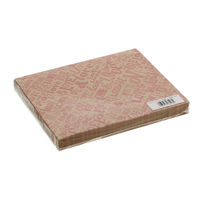 【ケース販売】ラミクレープ包装紙 クラフト S 四角 LOVE 004738311 アオトプラス（直送品）