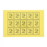 シモジマ 【ケース販売】HEIKO 透明フレーバーシール プレーン 007062921　1ケース(60枚入×10束 合計600枚)（直送品）