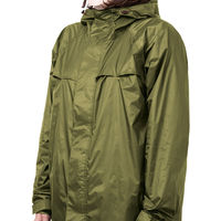 Makku（マック） くるっとパックレインスーツ カーキ×ブラック　Mサイズ　AS-7660　1着（直送品）