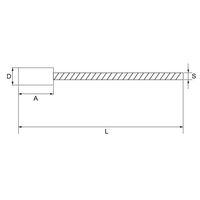 ジーネット GIGA ギガ・セレクション 粒状穴研磨ブラシ GSFBA203ー800 1本（直送品）