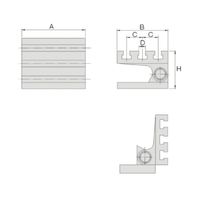 ジーネット GIGA ギガ・セレクション アングルプレート GSHSAPー3 GSHSAP3 1台（直送品）