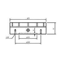 ジーネット GIGA ギガ・セレクション 強力丸型永磁チャック GSRMMー300 GSRMM300 1台（直送品）