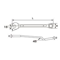 GIGA ギガ・セレクション オフセットコンビネーションスパナ13本セット1242ー5ーH13 1242-5-H13 1セット(2組)（直送品）