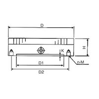 ジーネット GIGA ギガ・セレクション 丸型永磁チャック GSX51ー500ーB GSX51-500B 1台（直送品）