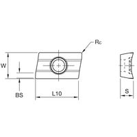 WIDIA ショルダーミル M680用インサート(6843997) XPHT160416 WP35CM 1セット(10個)（直送品）