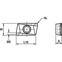 WIDIA ショルダーミル M680用インサート(6843937) XPHT160408ERGE WP35CM 1セット(10個)（直送品）