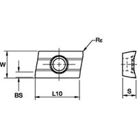 WIDIA ショルダーミル M680用インサート(6843993) XPHT160412L WP35CM 1セット(10個)（直送品）