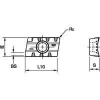 WIDIA ショルダーミル M680用インサート(6843939) XPHT160412MR WP35CM 1セット(10個)（直送品）