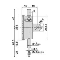 INSIZE インサイズ ダイヤルゲージ 2308-5FA 1セット(3個)（直送品）