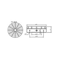 ジーネット GIGA ギガ・セレクション スターポール丸型永磁チャック GSX52ー200 1台（直送品）