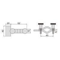 INSIZE インサイズ マイクロメータスタンド用アタッチメント 6301-2 1個（直送品）