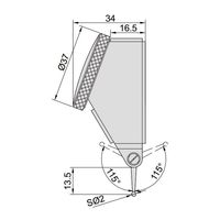 INSIZE インサイズ 傾斜型テストインジケータ 2399-08 1個（直送品）