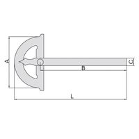 INSIZE インサイズ プロトラクタ 4799-1150 1個（直送品）