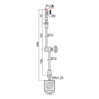 INSIZE インサイズ マグネットベース ロックタイプ 微動調整機能付 6210-100 1個（直送品）