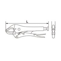 ジーネット GIGA ギガ・セレクション ハンドプライヤ カーブ GS216250A 1セット(5個)（直送品）