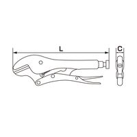 ジーネット GIGA ギガ・セレクション ハンドプライヤ ピンチオフ GS213194A 1セット(5個)（直送品）