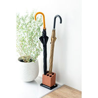 karari（カラリ） 珪藻土 アンブレラスタンド 6本斜め ブラウン 1個 アネスティカンパニー